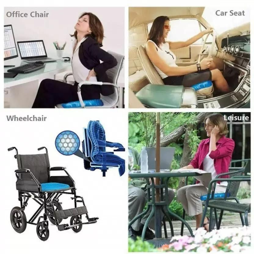 Gel Orthopedic Seat Cushion for Office Chair, Wheelchair