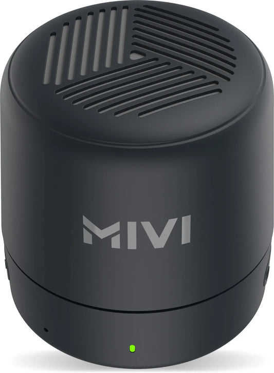 Mivi Play 12HRS Playback, Bass Boosted,TWS Feature, IPX4 5 W Portable Bluetooth Speaker (Black, Mono Channel)
